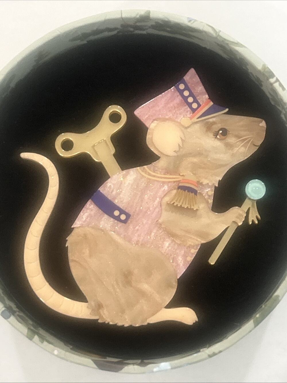 Erstwilder Brooch - Enid Blyton/Fleur Harris - Clockwork Mouse BNIB